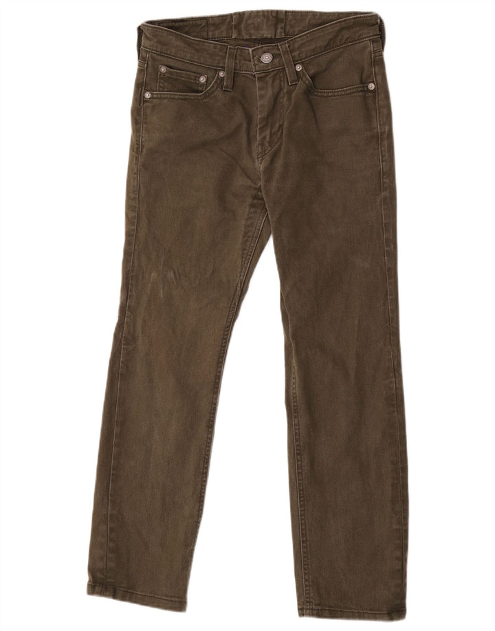 Jeans Levi's Uomo 511 Slim W28 L26 Cotone Verde