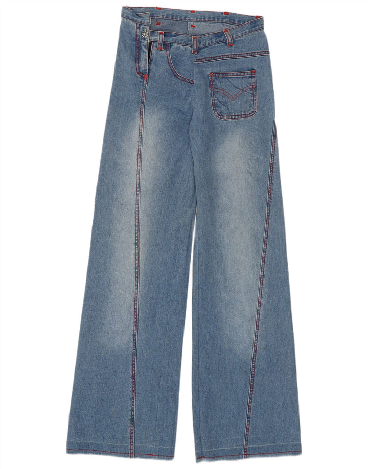 Jeans da donna VINTAGE a gamba larga W26 L33 Blu