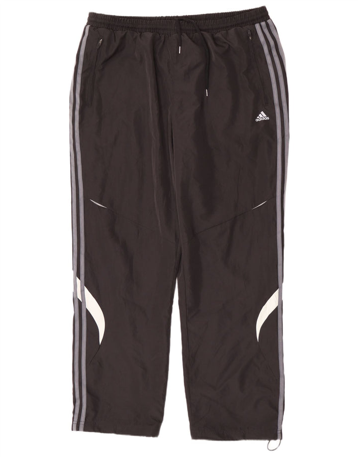 Pantaloni da tuta Adidas Climalite da uomo 2XL Nero Colourblock