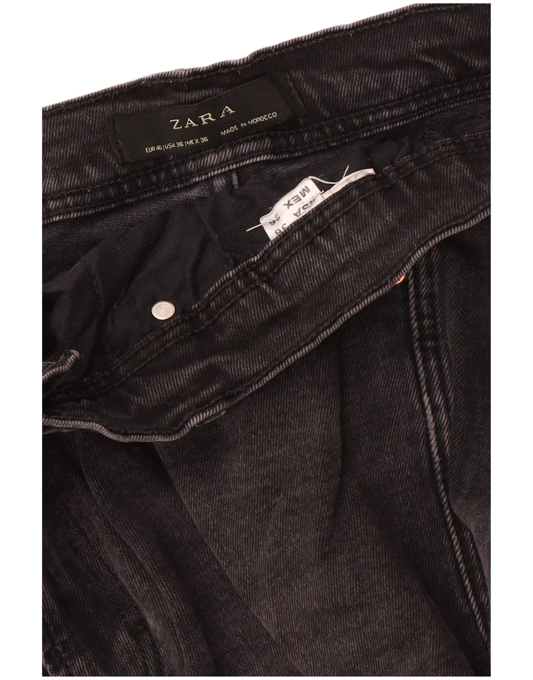 Jeans slim da uomo Zara EU 46 XL W36 L30 Grigio