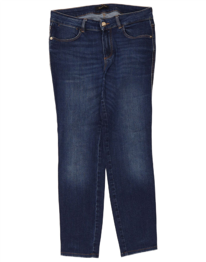 Jeans slim da donna Massimo Dutti EU 38 Small W28 L26 Blu