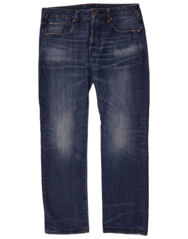Jeans dritti da uomo G-Star W34 L32 cotone blu