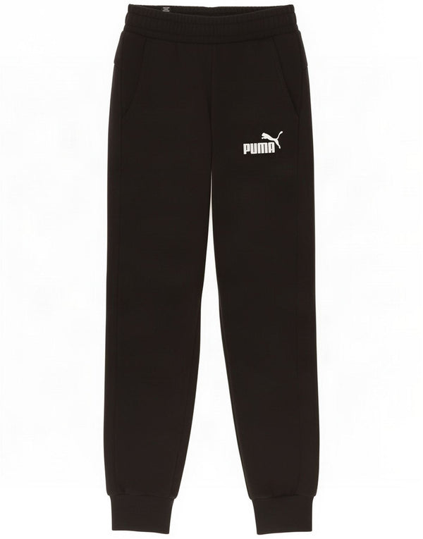 Puma Pantaloni tuta da donna Joggers UK 6 XS Nero Cotone