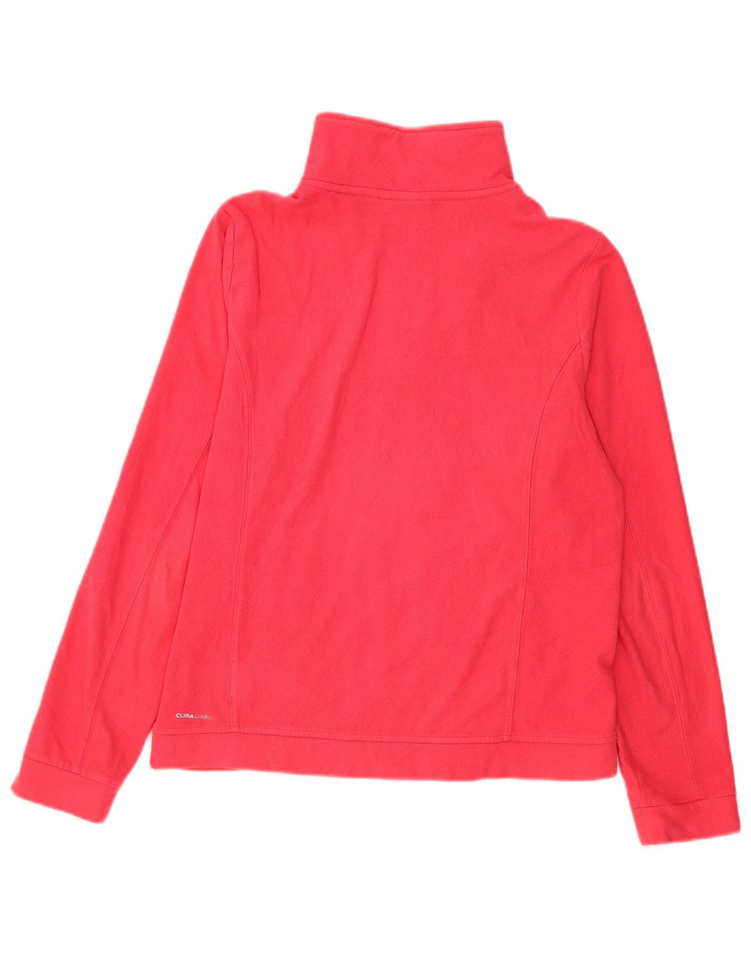 Giacca in pile da donna Adidas UK 16 Large Rosso Poliestere