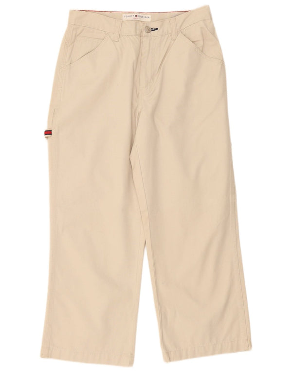 Pantaloni corti cargo da donna Tommy Hilfiger US 6 medi W28 L24 bianchi