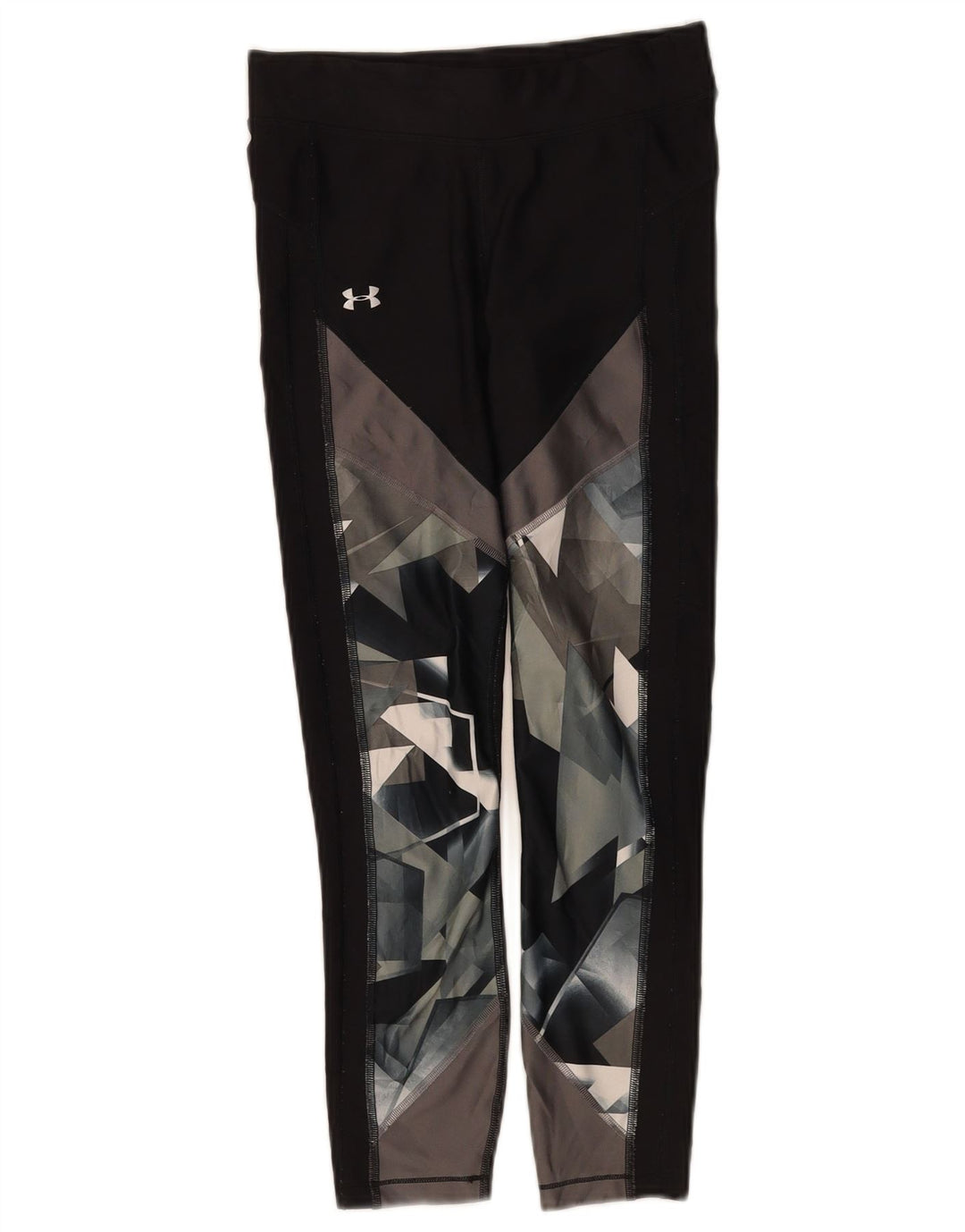 Leggings da donna Under Armour UK 10 Small Poliestere geometrico nero