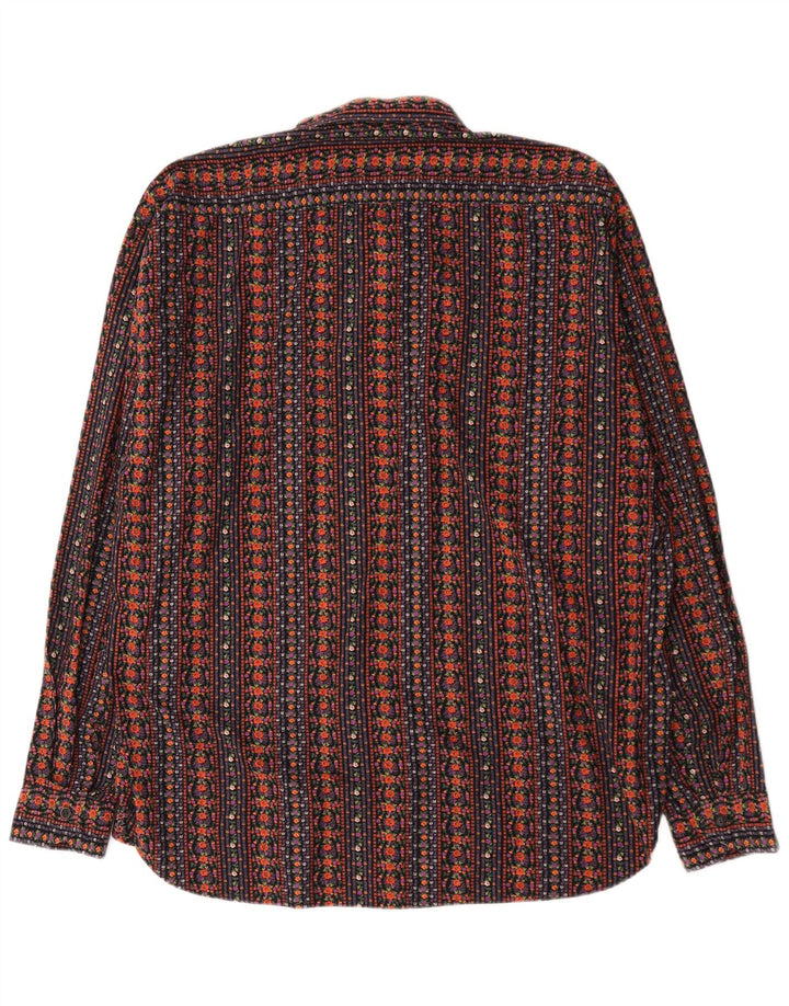 Camicia vintage da uomo XL multicolore geometrica