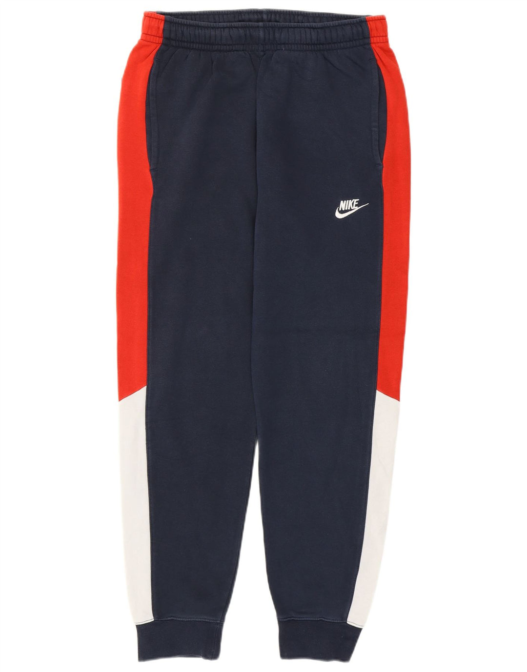 NIKE Pantaloni da tuta da uomo Joggers Small Blu navy in cotone color block