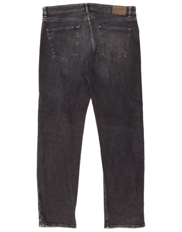 Jeans dritti vestibilità regolare da uomo Massimo Dutti EU 46 XL W36 L32 Cotone blu