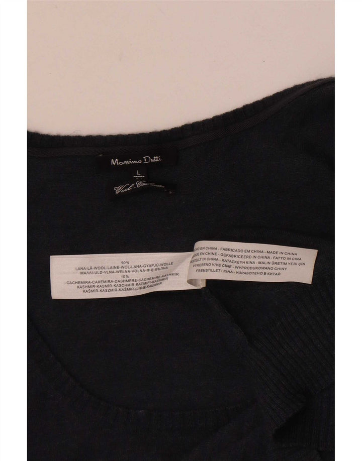 Canotta da donna Massimo Dutti UK 14 Large Grey Wool