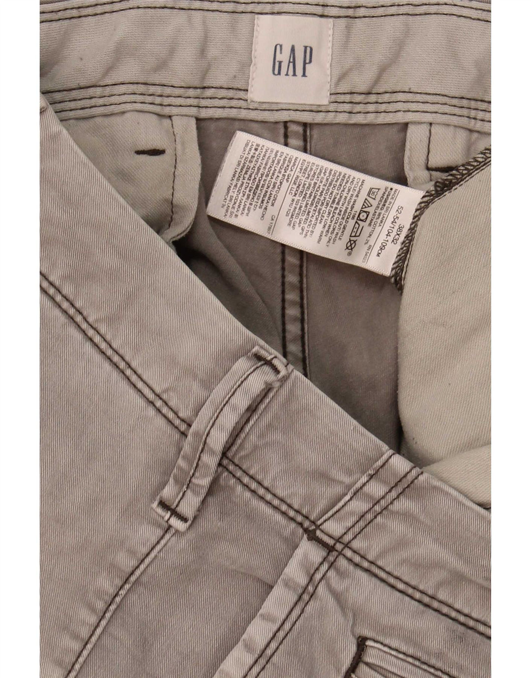 Pantaloni chino slim da uomo Gap W38 L32 cotone grigio