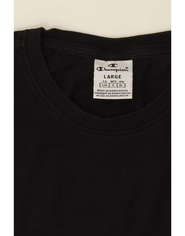 T-shirt grafica da donna Champion Top UK 14 grande nera