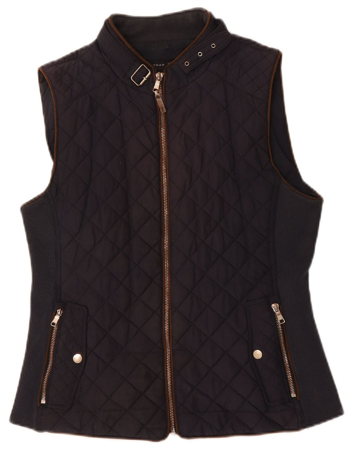 Gilet trapuntato da donna Zara UK 14 grande blu navy