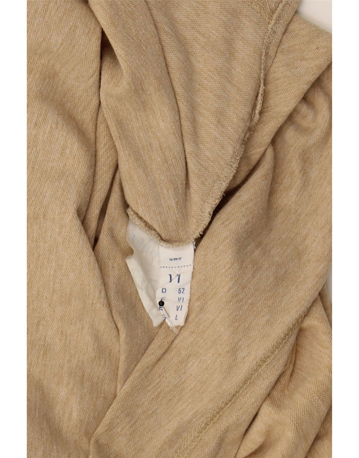 SERGIO TACCHINI Mens Polo Shirt Medium Beige Vintage Sergio Tacchini and Second-Hand Sergio Tacchini from Messina Hembry 