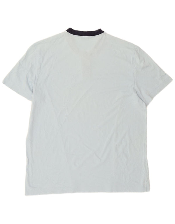 Fila Mens T-Shirt Top Large Blue Cotton