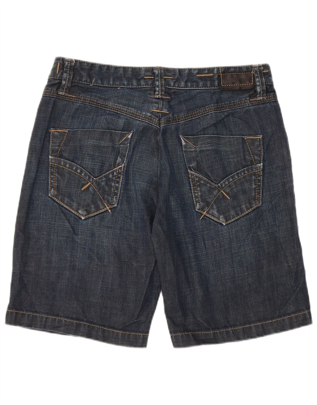 Pantaloncini di jeans da donna Gas W27 piccoli in cotone blu navy
