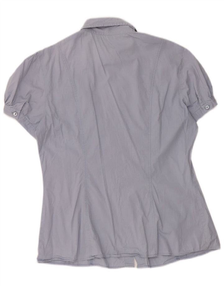 Camicia a maniche corte da donna Benetton UK 12 Blu medio