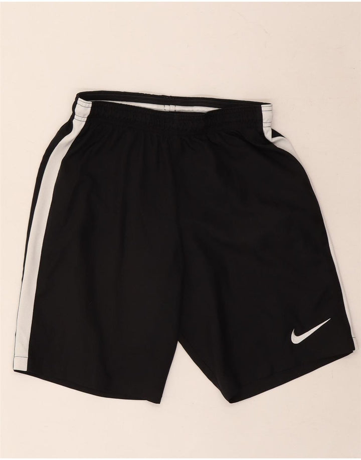 Pantaloncini sportivi NIKE da uomo Dri Fit piccoli in poliestere color block nero