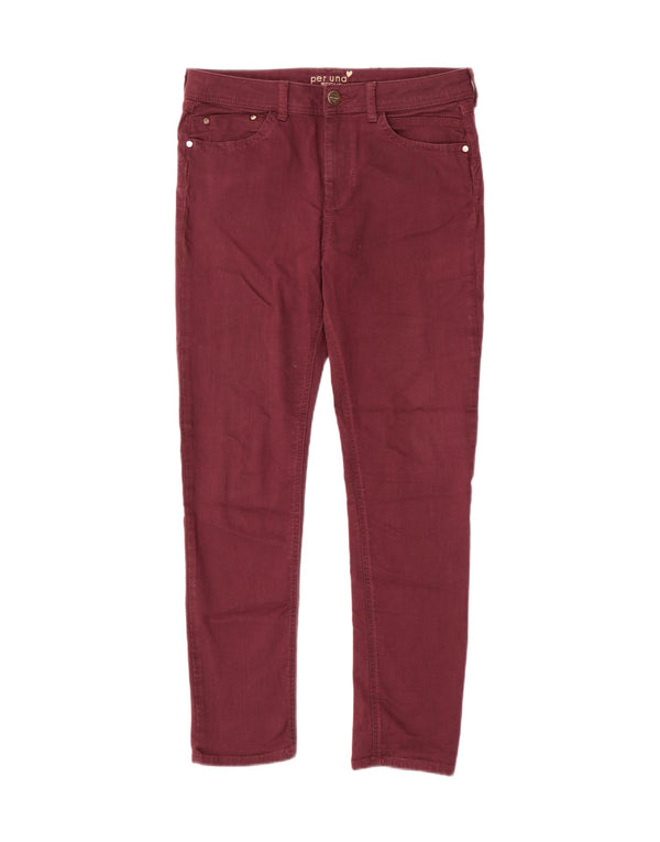 Jeans Marks & Spencer Per Una Jegging da donna UK 14 Large W32 L29 Borgogna