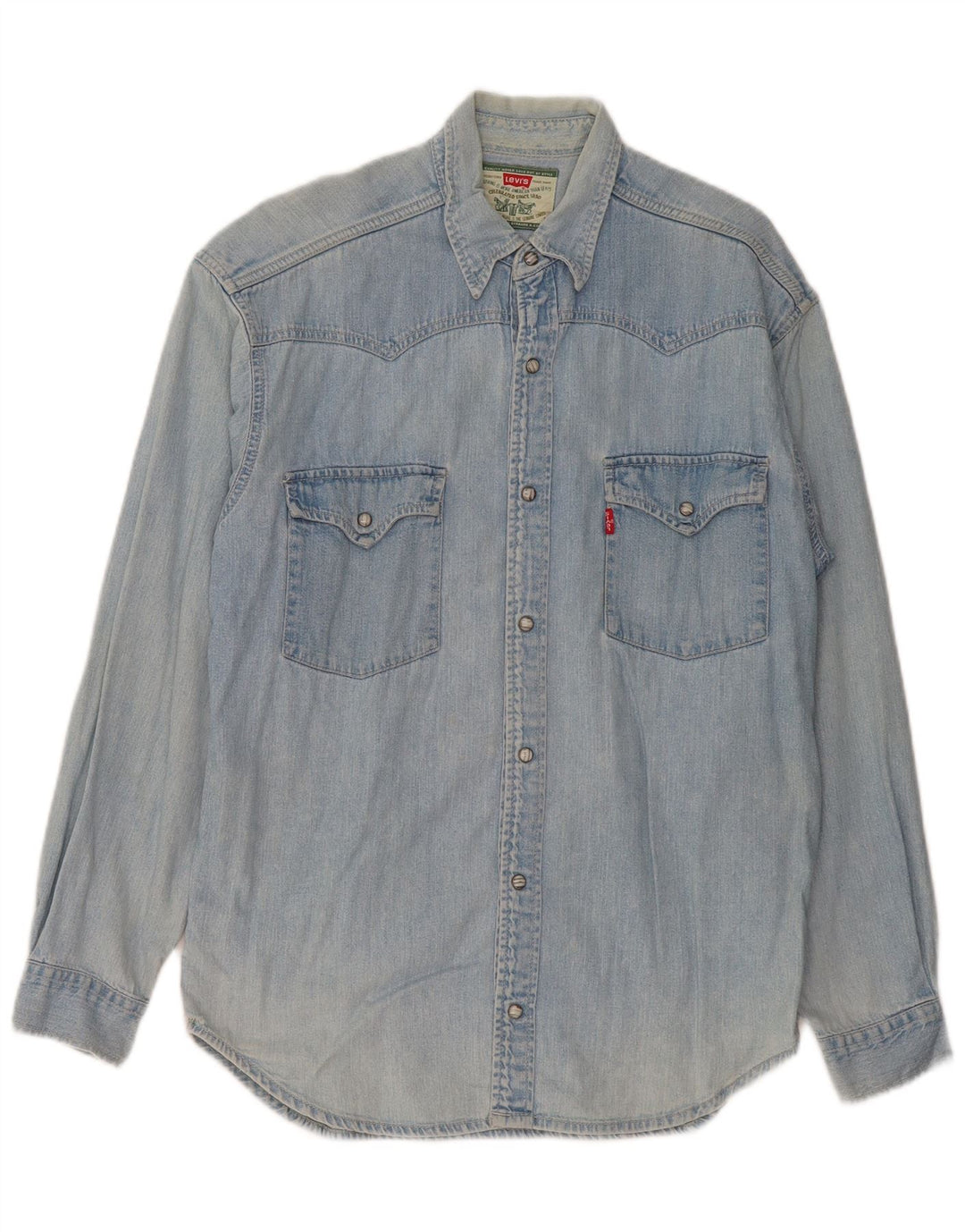 Camicia di jeans da uomo Levi's blu medio