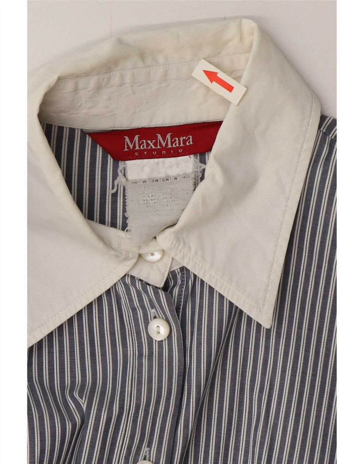 Camicia da donna Max Mara UK 8 piccolo gessato blu
