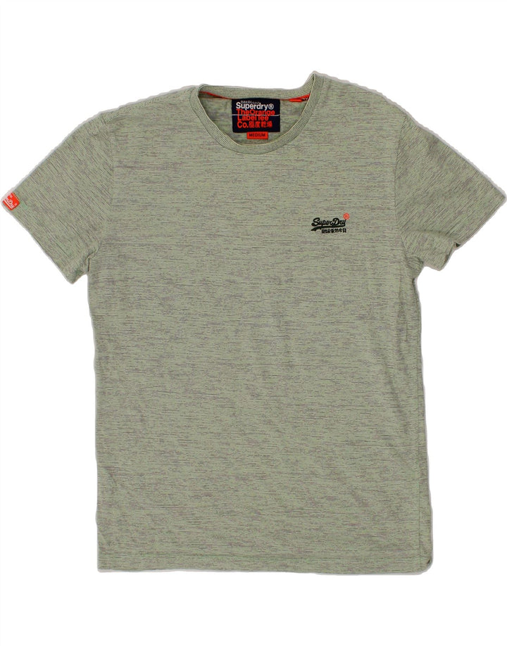 SUPERDRY Womens T-Shirt Top UK 14 Medium Green Cotton Vintage Superdry and Second-Hand Superdry from Messina Hembry 