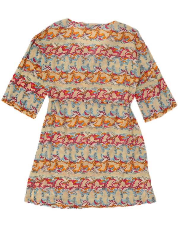 Abito a trapezio da donna con maniche a 3/4 di French Connection UK 10 piccolo multicolore
