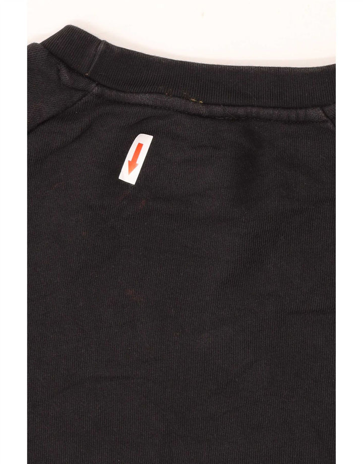 Felpa grafica da uomo Adidas Felpa media nera