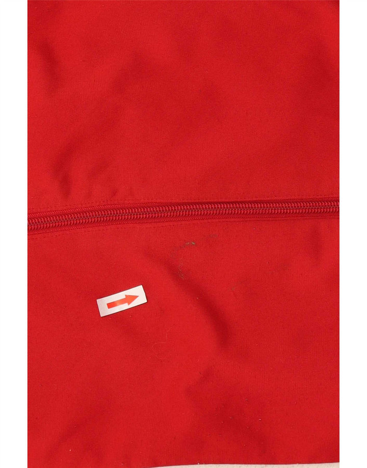 Giacca da tuta da uomo Nike UK 38/40 Poliestere color block rosso medio