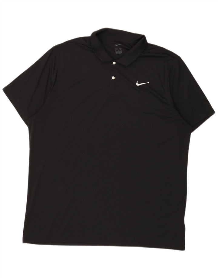 Polo Nike da uomo 2XL poliestere nero