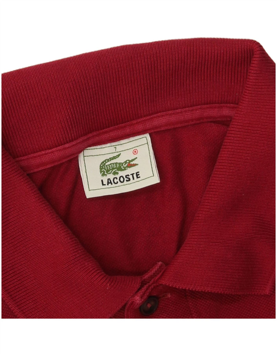 Polo da uomo LACOSTE taglia 7 2XL cotone bordeaux