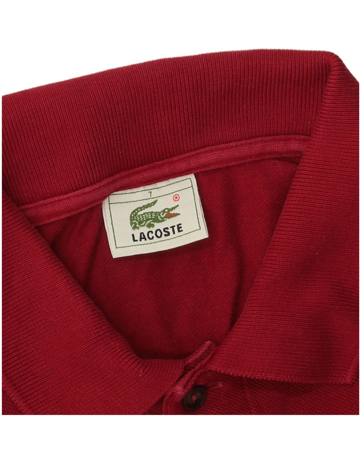 Polo da uomo LACOSTE taglia 7 2XL cotone bordeaux