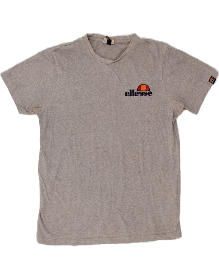ELLESSE Womens Graphic T-Shirt Top Large Grey Cotton Vintage Ellesse and Second-Hand Ellesse from Messina Hembry 