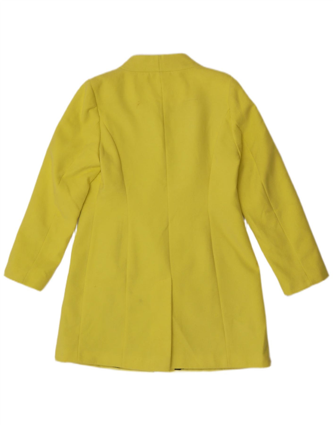 Giacca blazer lunga a 4 bottoni Marks & Spencer da donna UK 12 giallo medio