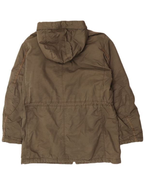 Giacca parka con cappuccio Heritage da uomo Napapijri UK 44 2XL cotone kaki