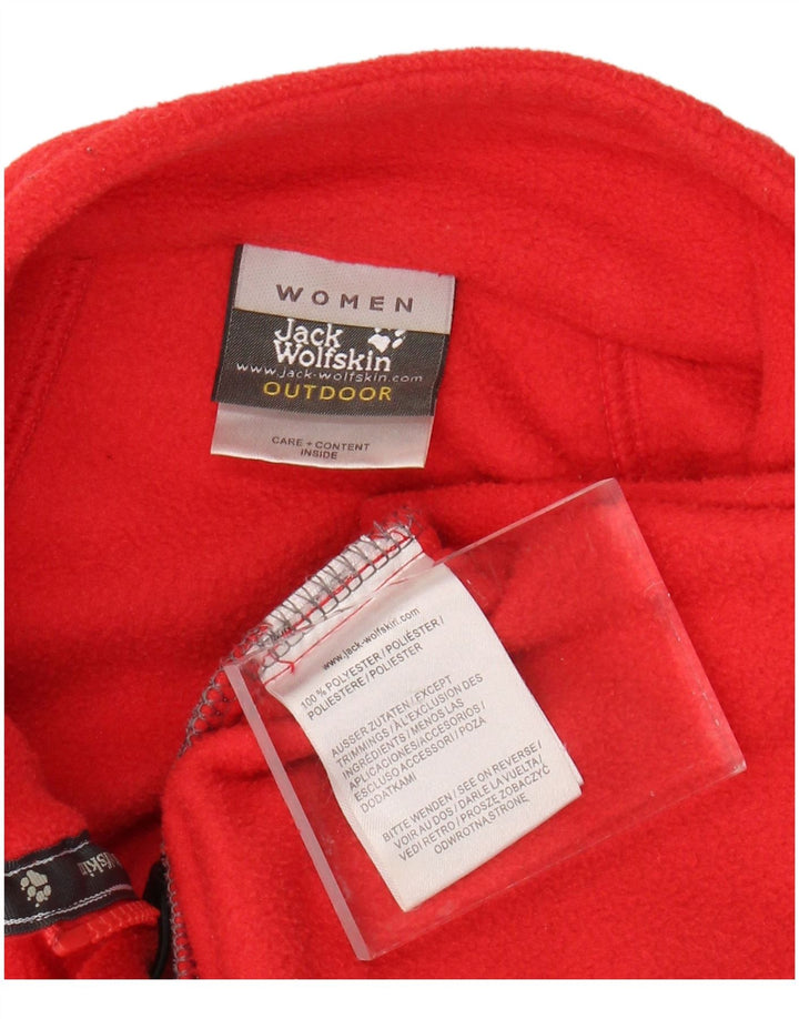 Giacca in pile da donna JACK WOLFSKIN UK 18 XL poliestere rosso