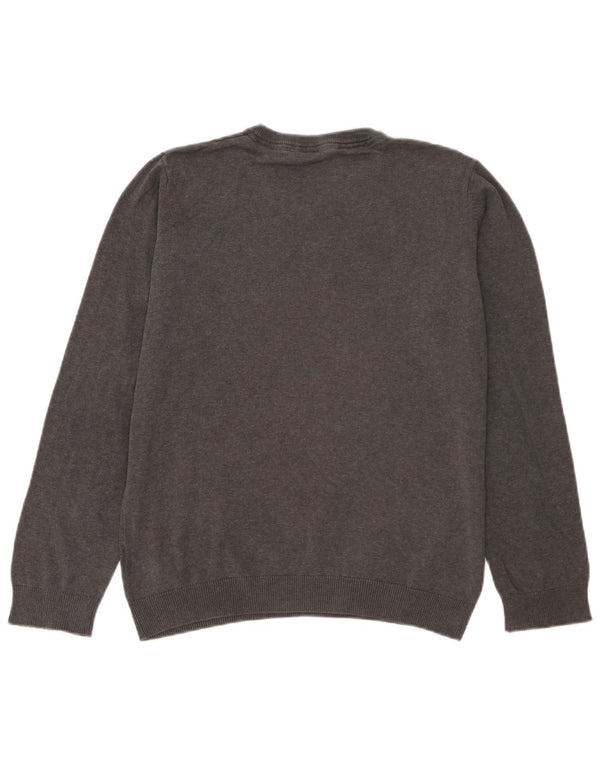 Maglione Marks & Spencer da ragazzo con scollo a V 14-15 anni in cotone grigio