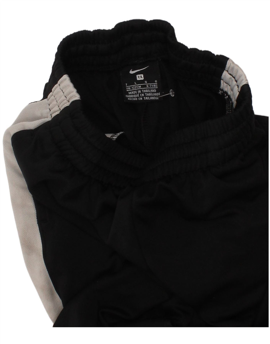 Pantaloni della tuta da ragazzo Nike 6-7 anni Large Nero Colourblock Poliestere