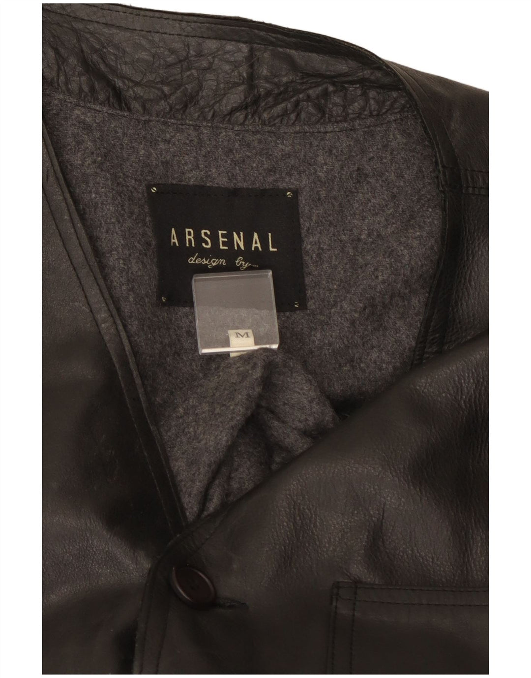 Gilet in pelle da uomo Arsenal UK 38 medio nero