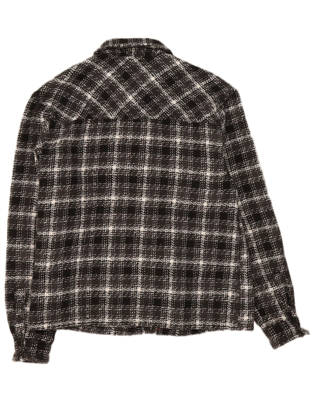 Karl Kani Camicia da uomo in flanella Poliestere medio a quadri nero