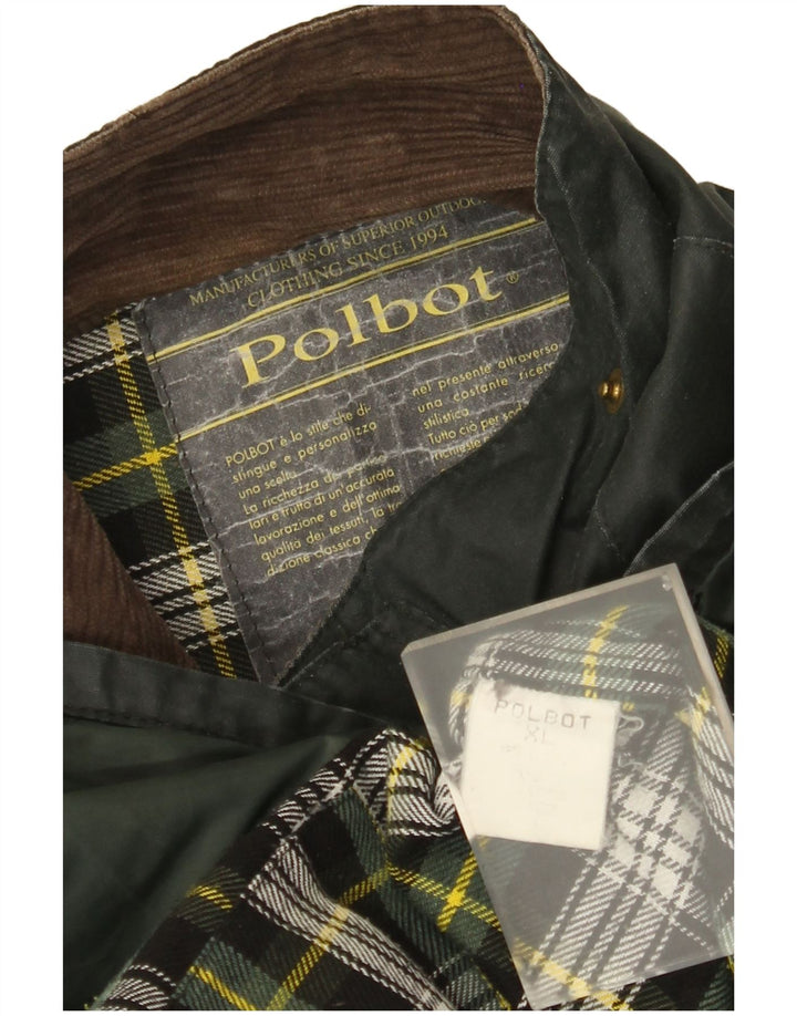 Giacca da uomo in cotone cerato Polbot UK 42 XL Verde