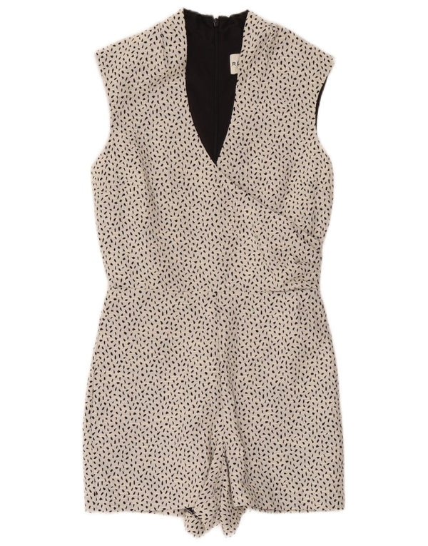 Tutina da donna Reiss UK 8 piccola in cotone maculato bianco