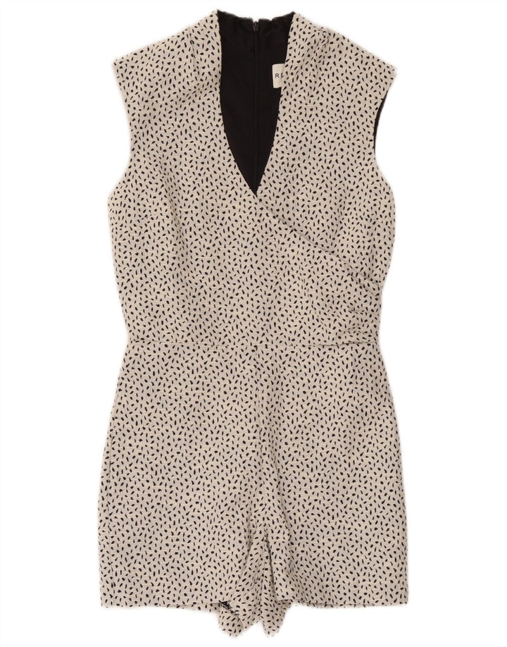 Tutina da donna Reiss UK 8 piccola in cotone maculato bianco
