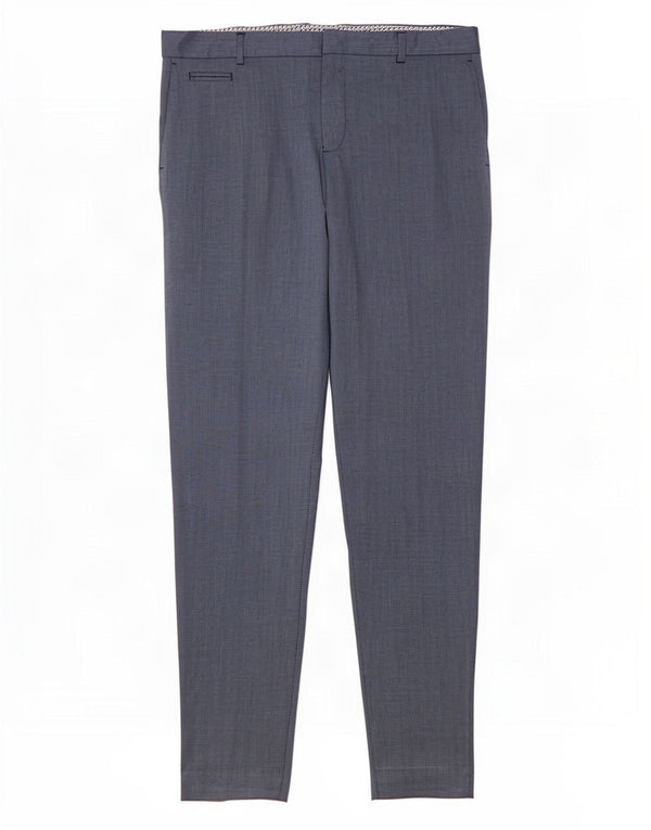 Pantaloni chino slim da uomo Zara EU 42 Large W32 L31 Blu navy
