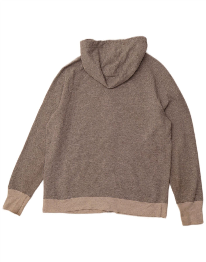 CHAMPION Womens Zip Hoodie Sweater Large Grey Colourblock