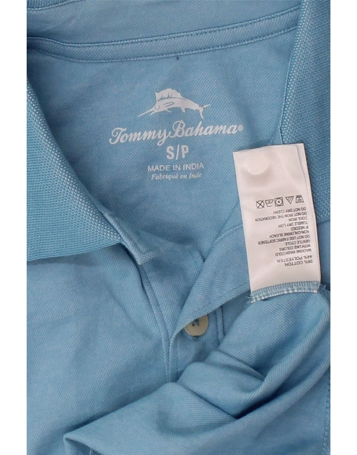 TOMMY BAHAMA Mens Polo Shirt Small Blue Cotton Vintage Tommy Bahama and Second-Hand Tommy Bahama from Messina Hembry 