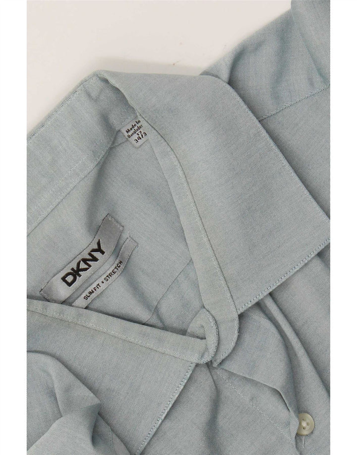Camicia Dkny da uomo slim fit taglia 17 XL blu