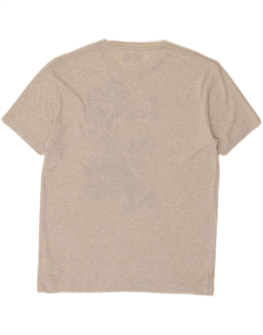 ZARA Mens Graphic T-Shirt Top XL Beige Polyester