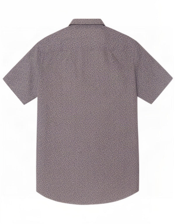 Camicia da uomo a maniche corte Regular Fit Tommy Hilfiger piccola in cotone floreale blu