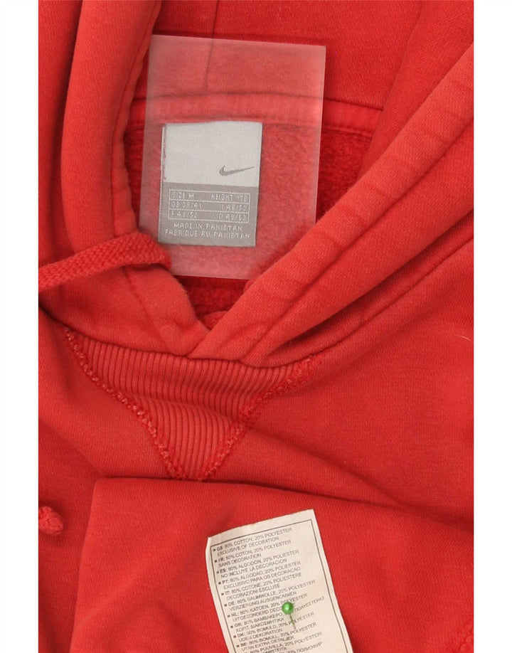 Maglia con cappuccio da uomo Nike UK 39/41 Cotone rosso medio